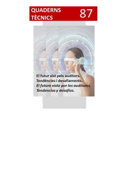 El futur vist pels auditors. Tendències i desafiaments.